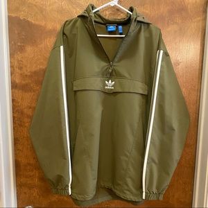 Adidas Olive Green Windbreaker
